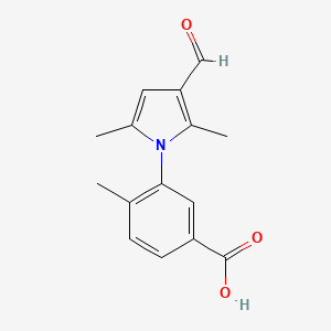B1270380 3-(3-Formyl-2,5-dimethyl-1H-pyrrol-1-YL)-4-methylbenzoic acid CAS No. 505071-98-7