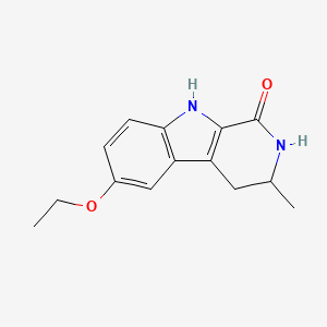 9H-Pyrido(3,4-b)indol-1-one, 1,2,3,4-tetrahydro-6-ethoxy-3-methyl-