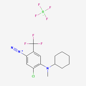 5-Chloro-4-(cyclohexylmethylamino)-2-(trifluoromethyl)benzenediazonium tetrafluoroborate