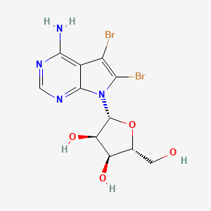 molecular formula C11H12Br2N4O4 B12703888 5,6-Dibromotubercidin CAS No. 78000-55-2