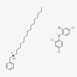 benzyl-hexadecyl-dimethylazanium;5-chloro-2-(2,4-dichlorophenoxy)phenolate