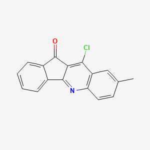 10-Chloro-8-methyl-11H-indeno(1,2-b)quinolin-11-one