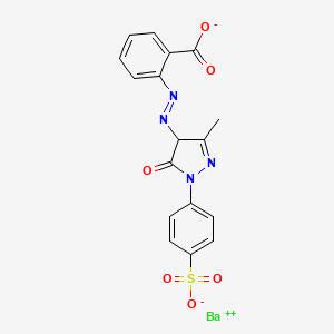 Barium 2-((4,5-dihydro-3-methyl-5-oxo-1-(4-sulphonatophenyl)-1H-pyrazol-4-yl)azo)benzoate