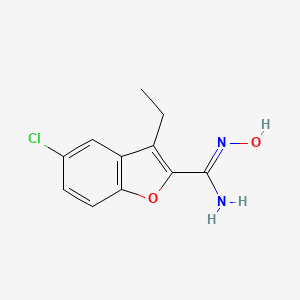 2-Benzofurancarboximidamide, 5-chloro-3-ethyl-N-hydroxy-