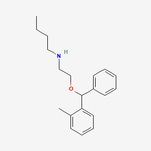 N-[2-[(2-methylphenyl)-phenylmethoxy]ethyl]butan-1-amine