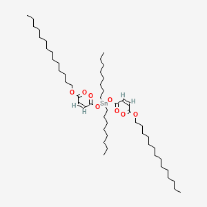 Tetradecyl (Z,Z)-6,6-dioctyl-4,8,11-trioxo-5,7,12-trioxa-6-stannahexacosa-2,9-dienoate