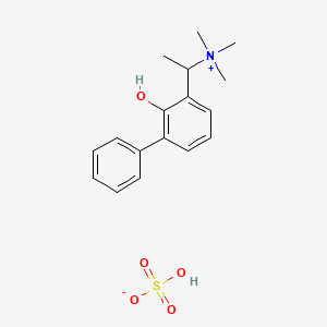 Methyl N,N,N-trimethyl((2-hydroxy(1,1'-biphenyl)-3-yl)methyl)ammonium sulphate