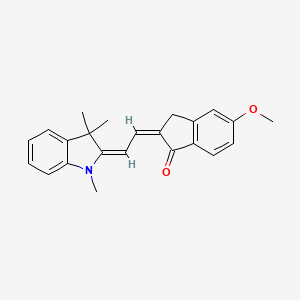 2-((1,3-Dihydro-1,3,3-trimethyl-2H-indol-2-ylidene)ethylidene)-5-methoxyindan-1-one