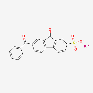 9H-Fluorene-2-sulfonic acid, 7-benzoyl-9-oxo-, potassium salt