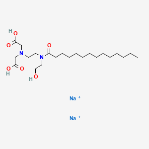 Disodium N-(carboxylatomethyl)-N-(2-((2-hydroxyethyl)(1-oxotetradecyl)amino)ethyl)glycinate