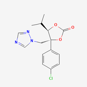 D-Arabinitol, 2,3-O-carbonyl-2-C-(4-chlorophenyl)-1,4,5-trideoxy-4-methyl-1-(1H-1,2,4-triazol-1-yl)-