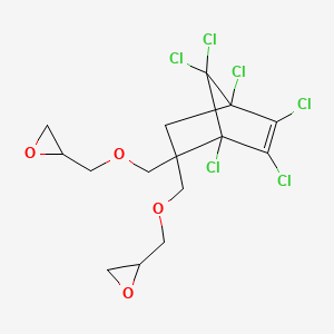 2,2'-((1,4,5,6,7,7-Hexachlorobicyclo(2.2.1)hept-5-en-2-ylidene)bis(methyleneoxymethylene))bisoxirane