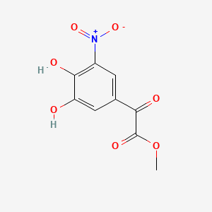 Benzeneacetic acid, 3,4-dihydroxy-5-nitro-alpha-oxo-, methyl ester