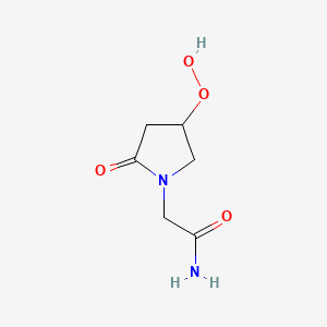 (+-)-4-Methoxy-2-oxo-1-pyrrolidineacetamide