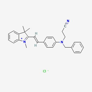 2-(2-(4-(Benzyl(2-cyanoethyl)amino)phenyl)vinyl)-1,3,3-trimethyl-3H-indolium chloride