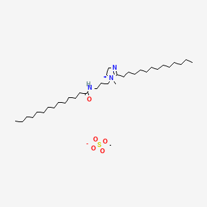 4,5-Dihydro-1-methyl-1-(3-((1-oxotetradecyl)amino)propyl)-2-tridecyl-1H-imidazolium methyl sulphate