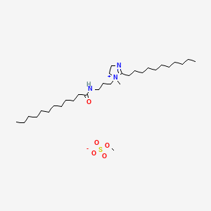 4,5-Dihydro-1-methyl-1-(3-((1-oxododecyl)amino)propyl)-2-undecyl-1H-imidazolium methyl sulphate