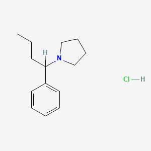 1-(1-Phenylbutyl)pyrrolidine hydrochloride