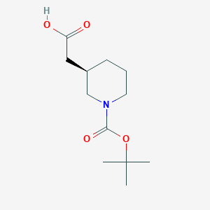 B1270458 (R)-2-(1-(Tert-butoxycarbonyl)piperidin-3-YL)acetic acid CAS No. 912940-89-7