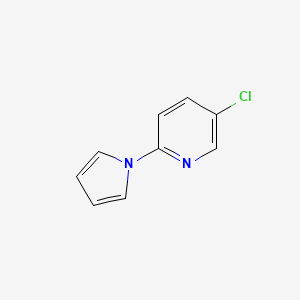 molecular formula C9H7ClN2 B1270462 5-chloro-2-(1H-pyrrol-1-yl)pyridine CAS No. 383138-00-9