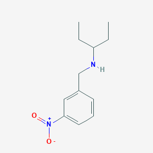 molecular formula C12H18N2O2 B1270464 (1-乙基丙基)(3-硝基苄)胺 CAS No. 356092-16-5