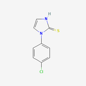 molecular formula C9H7ClN2S B1270465 1-(4-chlorophenyl)-1H-imidazole-2-thiol CAS No. 175673-63-9