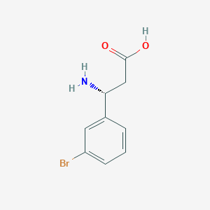 molecular formula C9H10BrNO2 B1270469 (R)-Ácido 3-amino-3-(3-bromofenil)propanoico CAS No. 788153-27-5