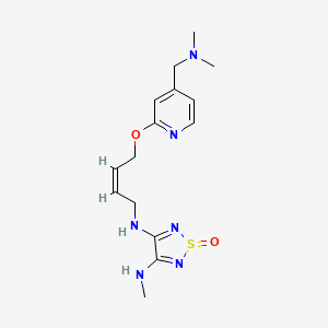 1,2,5-Thiadiazole-3,4-diamine, N-(4-((4-((dimethylamino)methyl)-2-pyridinyl)oxy)-2-butenyl)-N'-methyl-, 1-oxide, (Z)-