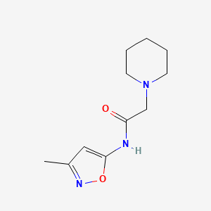 1-Piperidineacetamide, N-(3-methyl-5-isoxazolyl)-