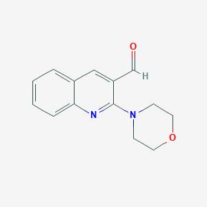 B1270493 2-Morpholin-4-ylquinoline-3-carbaldehyde CAS No. 326008-62-2