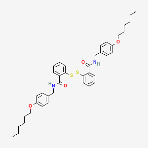 Benzamide, 2,2'-dithiobis(N-((4-(hexyloxy)phenyl)methyl)-