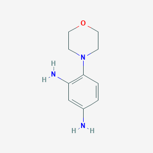 molecular formula C10H15N3O B1270509 4-(吗啉-4-基)苯-1,3-二胺 CAS No. 37878-67-4