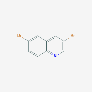 molecular formula C9H5Br2N B1270526 3,6-二溴喹啉 CAS No. 69268-39-9