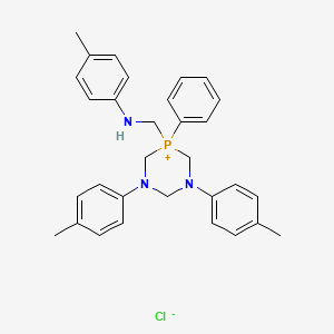 1,3,5-Diazaphosphorinium, 1,3-bis(4-methylphenyl)-5-(((4-methylphenyl)amino)methyl)-5-phenyl-, chloride