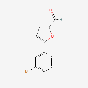 molecular formula C11H7BrO2 B1270528 5-(3-溴苯基)-2-呋喃甲醛 CAS No. 39868-10-5