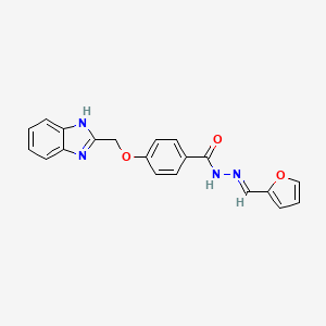 4-(1H-Benzimidazol-2-ylmethoxy)-N'-((1E)-2-furylmethylene)benzohydrazide