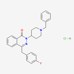 1(2H)-Phthalazinone, 4-((4-fluorophenyl)methyl)-2-(1-(phenylmethyl)-4-piperidinyl)-, monohydrochloride