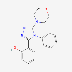 2-(5-(4-Morpholinyl)-4-phenyl-4H-1,2,4-triazol-3-yl)phenol