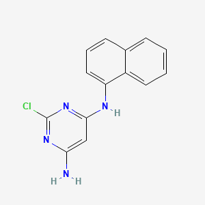 4,6-Pyrimidinediamine, 2-chloro-N-1-naphthalenyl-