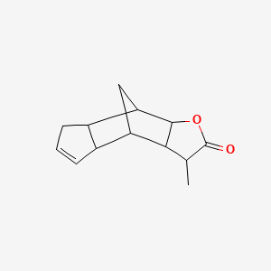 3,3a,4,4a,7,7a,8,8a-Octahydro-3-methyl-4,8-methano-2H-indeno(5,6-b)furan-2-one