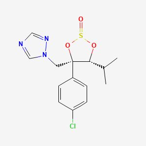 1H-1,2,4-Triazole, 1-((rel-(4S,5R)-4-(4-chlorophenyl)-5-(1-methylethyl)-2-oxido-1,3,2-dioxathiolan-4-yl)methyl)-