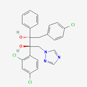 2,3-Butanediol, 1-(4-chlorophenyl)-3-(2,4-dichlorophenyl)-2-phenyl-4-(1H-1,2,4-triazol-1-yl)-, (2S,3R)-