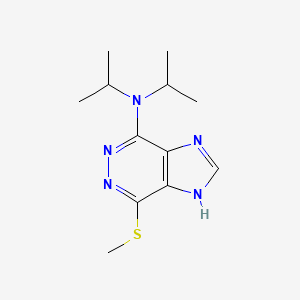 N,N-Diisopropyl-7-(methylthio)-1H-imidazo(4,5-d)pyridazin-4-amine