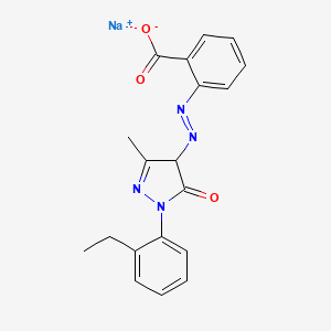 Sodium 2-((1-(2-ethylphenyl)-4,5-dihydro-3-methyl-5-oxo-1H-pyrazol-4-yl)azo)benzoate