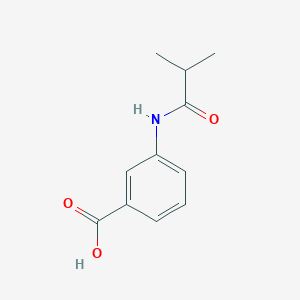 molecular formula C11H13NO3 B1270547 3-(异丁酰氨基)苯甲酸 CAS No. 28533-44-0