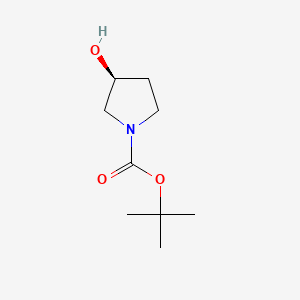 molecular formula C9H17NO3 B1270554 (S)-1-N-Boc-3-羟基吡咯烷 CAS No. 101469-92-5
