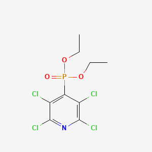 molecular formula C9H10Cl4NO3P B12705567 Diethyl (2,3,5,6-tetrachloro-4-pyridyl)phosphonate CAS No. 24138-46-3