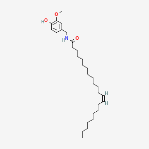 molecular formula C30H51NO3 B12705590 13-Docosenamide, N-((4-hydroxy-3-methoxyphenyl)methyl)-, (Z)- CAS No. 95548-17-7