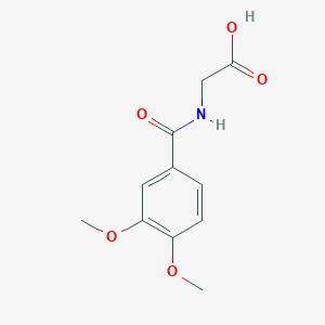 molecular formula C11H13NO5 B1270562 (3,4-二甲氧基-苯甲酰氨基)-乙酸 CAS No. 59893-89-9
