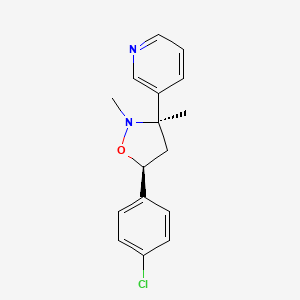 molecular formula C16H17ClN2O B12705670 Pyrisoxazole, cis- CAS No. 291771-83-0